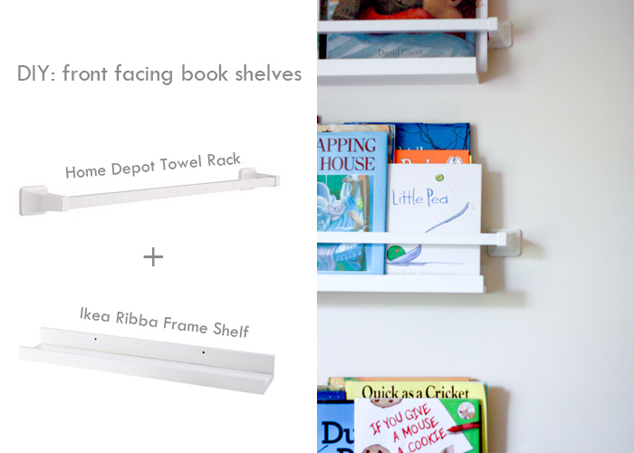 forward facing bookshelf