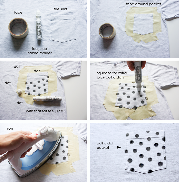 Homemakin and Decoratin: DIY Polka Dot Shirt