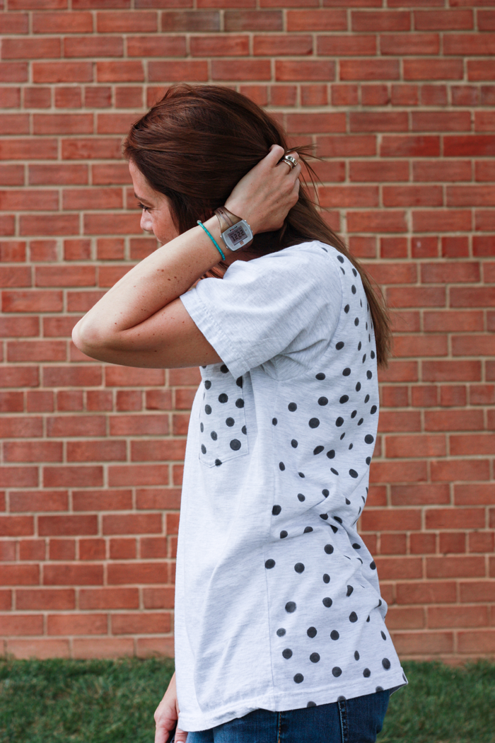 polka dot t shirt