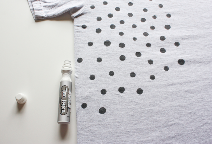 Easy DIY Polka Dot Pocket Tee - Live Free Creative Co