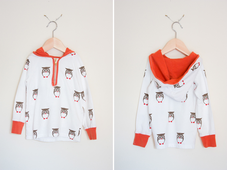 Ottobre Pattern Review - One Little Minute Blog - Cutest little owl hoodie!