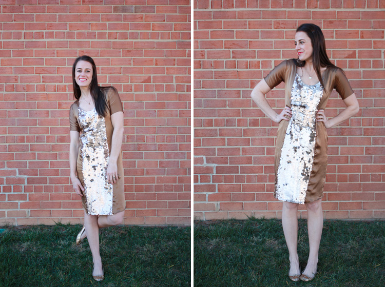 Alt Summit Dress - One Little Minute - Sequin and Silk Dress