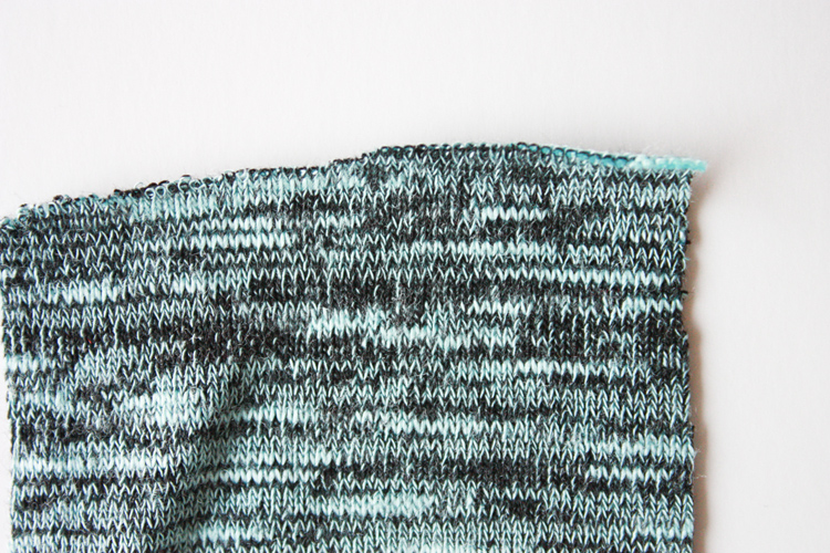 How to Choose a Knit Fabric-one little minute blog - jersey knit right side