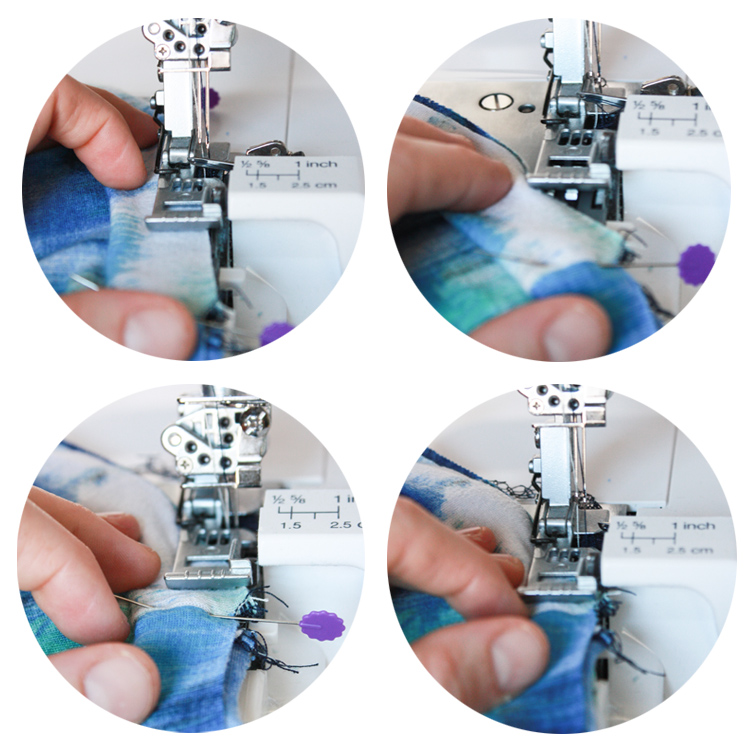 Serger and Coverstitch Techniques - One Little Minute Blog -Lifting the Pressure Foot