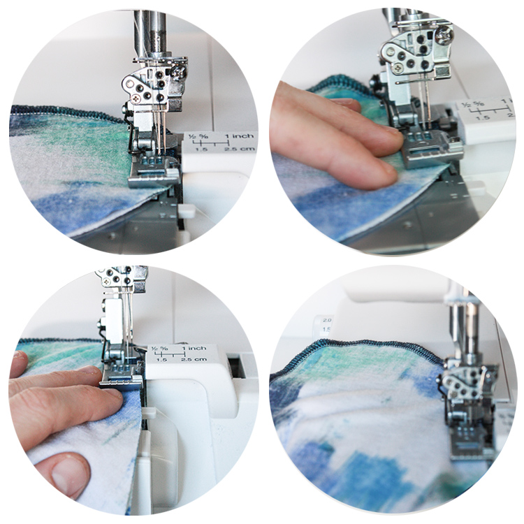 Serger and Coverstitch Techniques - One Little Minute Blog -serging curves