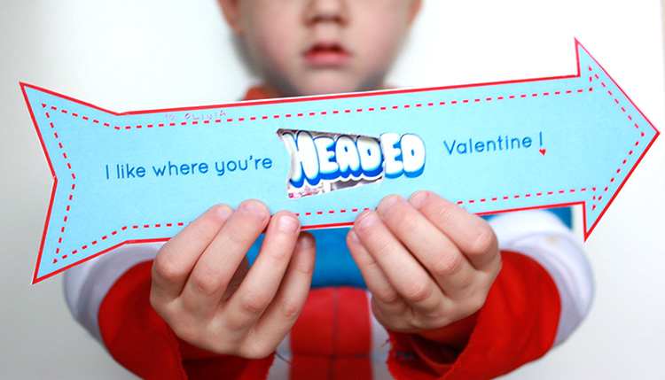 Airheads Arrow Valentine- One Little Minute Blog