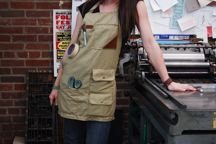 One Little Minute Blog-Red Clouds Collective-Brubaker Tool Apron