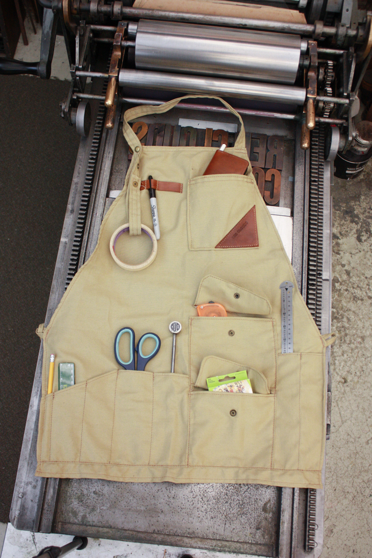 One Little Minute Blog-Red Clouds Collective-Taylor's Apron Tool Roll