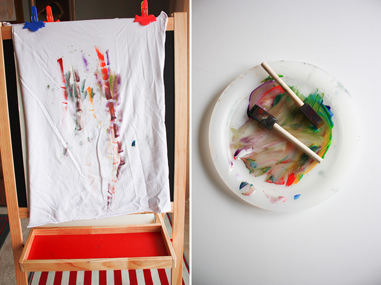 Paint your own Tee Shirt - One Little Minute Blog-