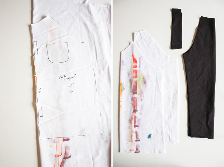 Paint your own Tee Shirt - One Little Minute Blog- Oliver + S Pattern