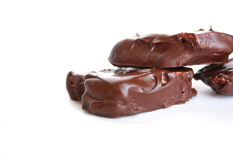 Chocolate-Covered Seafoam candy- One Little Minute Blog