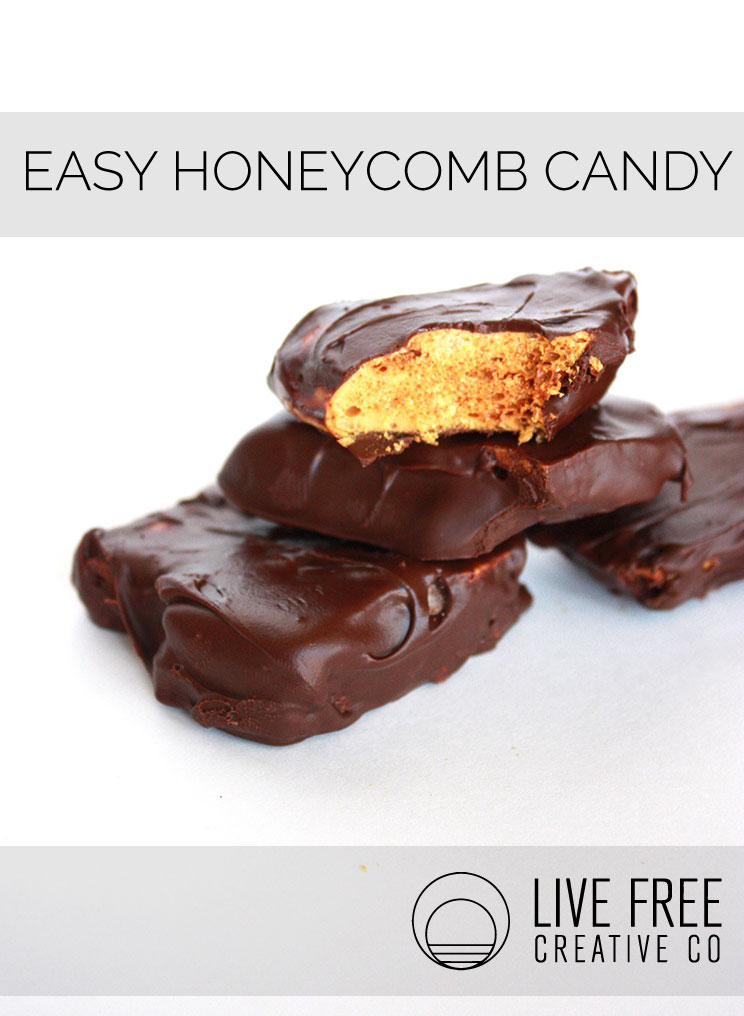 Easy Honeycomb Candy | Live Free Creative Co