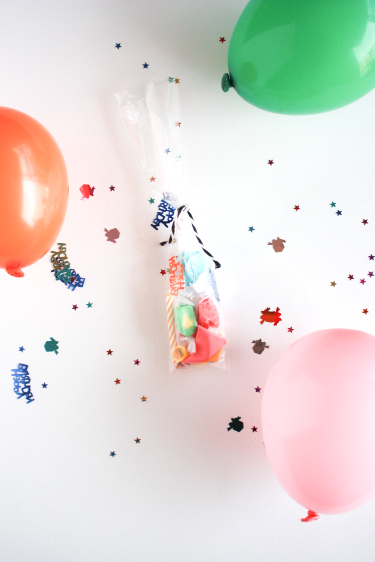 One Little Minute Blog-Birthday in a Bag Favor- Party On!