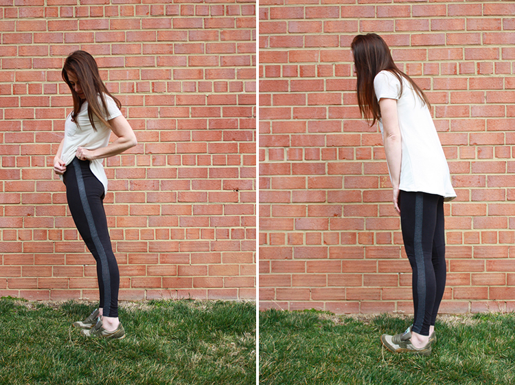 Simple Handmade Tuxedo Stripe Leggings - Live Free Creative Co