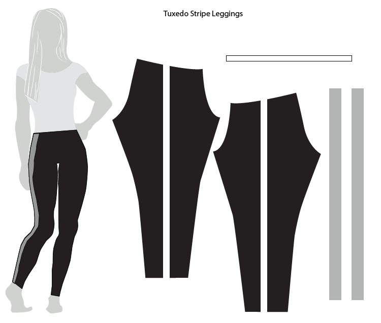 Simple Handmade Tuxedo Stripe Leggings - Live Free Creative Co