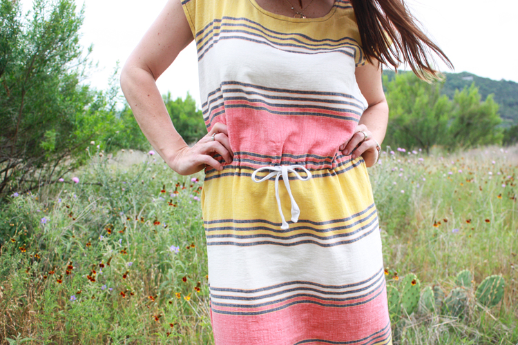 Drawstring Box Dress-One Little Minute Blog-5