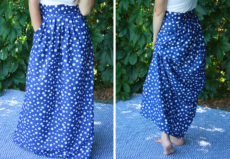 Gleeful Pleated Maxi Skirt-One Little Minute Blog