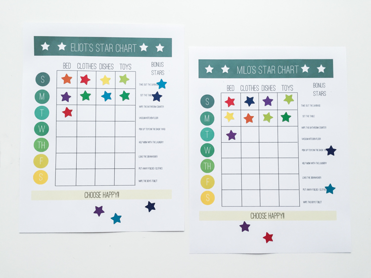 Star Chart and Wallet- Chore System for Young Kids- One Little Minute Blog-1