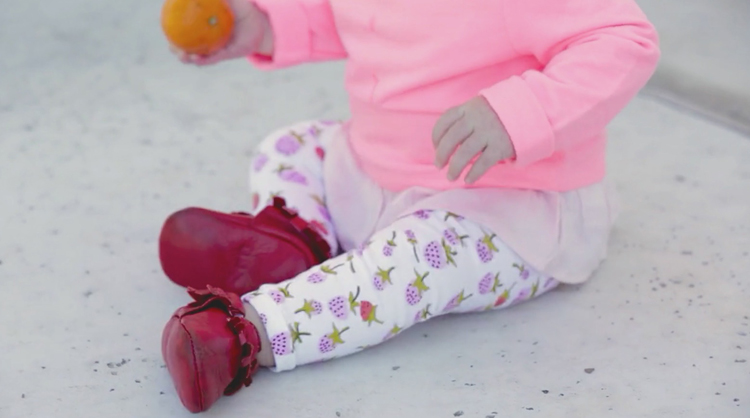 DIY kids leggings with a serger MADE with One Little Minute