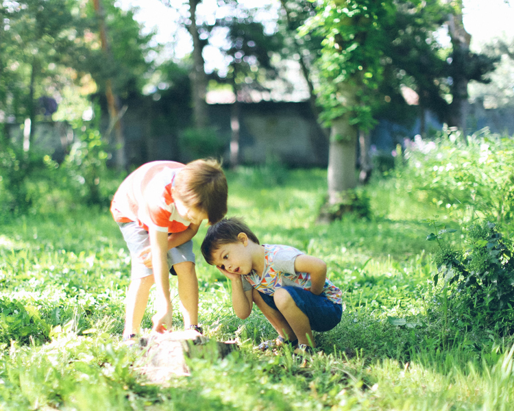 Boys Exploring-One Little Minute Blog