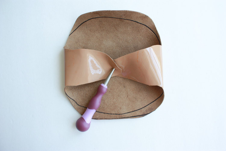No Sew Leather Glasses Case-One Little Minute Blog-5