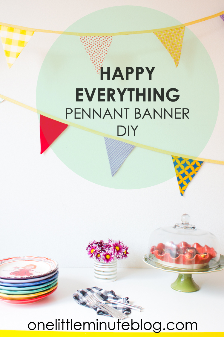 Happy Everything Fabric Pennant Banner-4