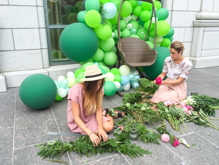 Balloon Basket Chair Backdrop-One Little Minute Blog-4