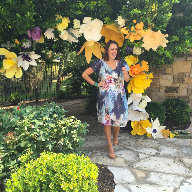 paper flower arch