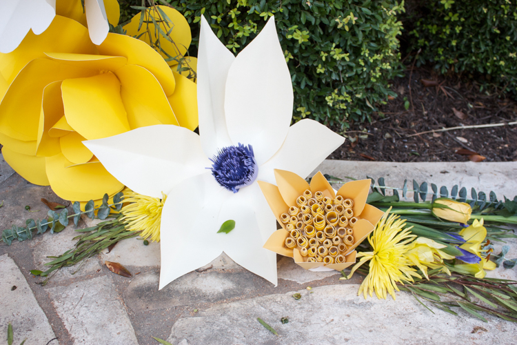 DIY Paper Flower Arch -One Little Minute Blog-24