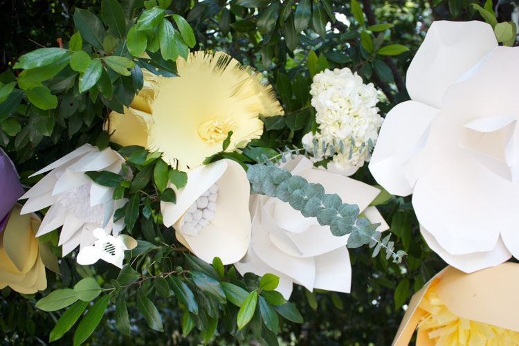 DIY Paper Flower Arch -One Little Minute Blog-27