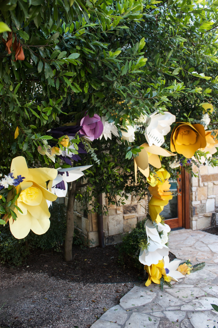 DIY Paper Flower Arch -One Little Minute Blog-4