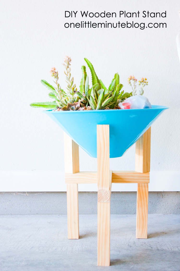 DIY Wooden Plant Stand-16