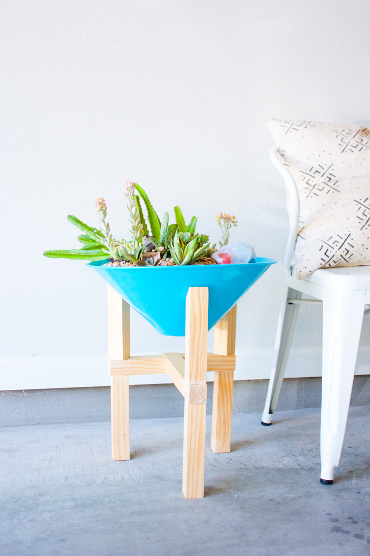 DIY Wooden Plant Stand-17