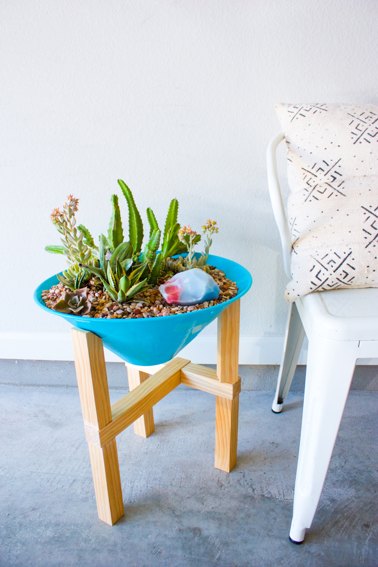 DIY Wooden Plant Stand-21