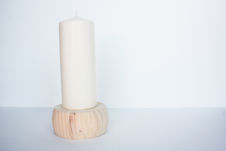 DIY Wood Block Candlesticks-14