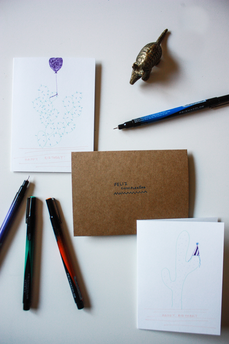 Birthday Card Doodles- One Little Minute Blog-6