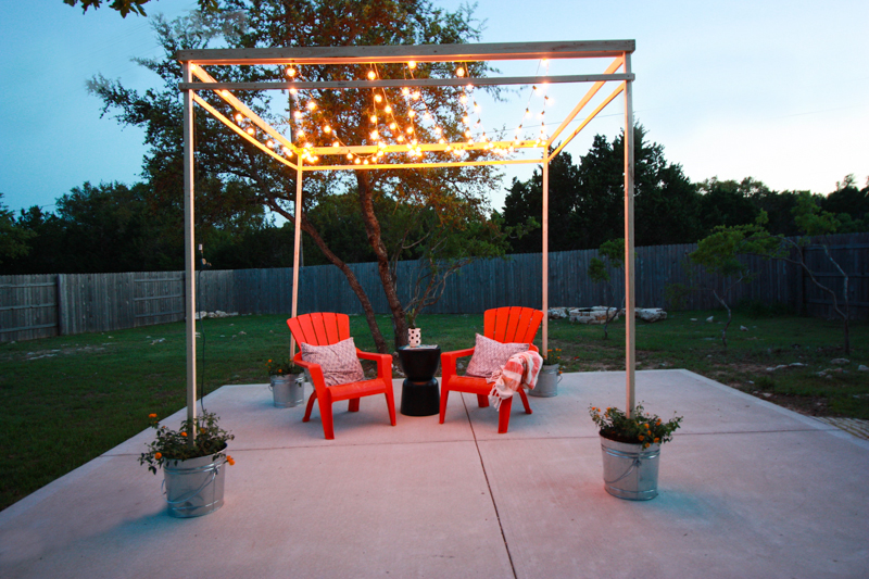 DIY Bistro Light Pergola- World Market Blog- by Miranda Anderson-22