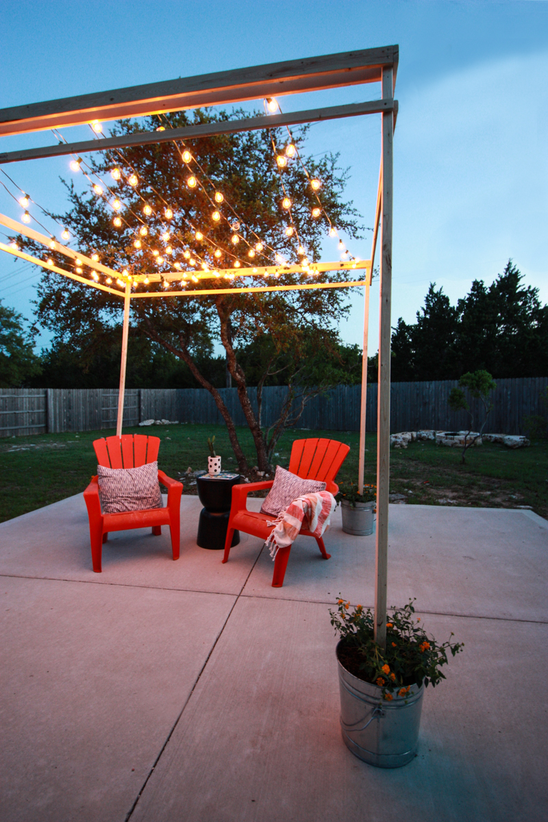 DIY String Light Pergola Define Your Outdoor Space!