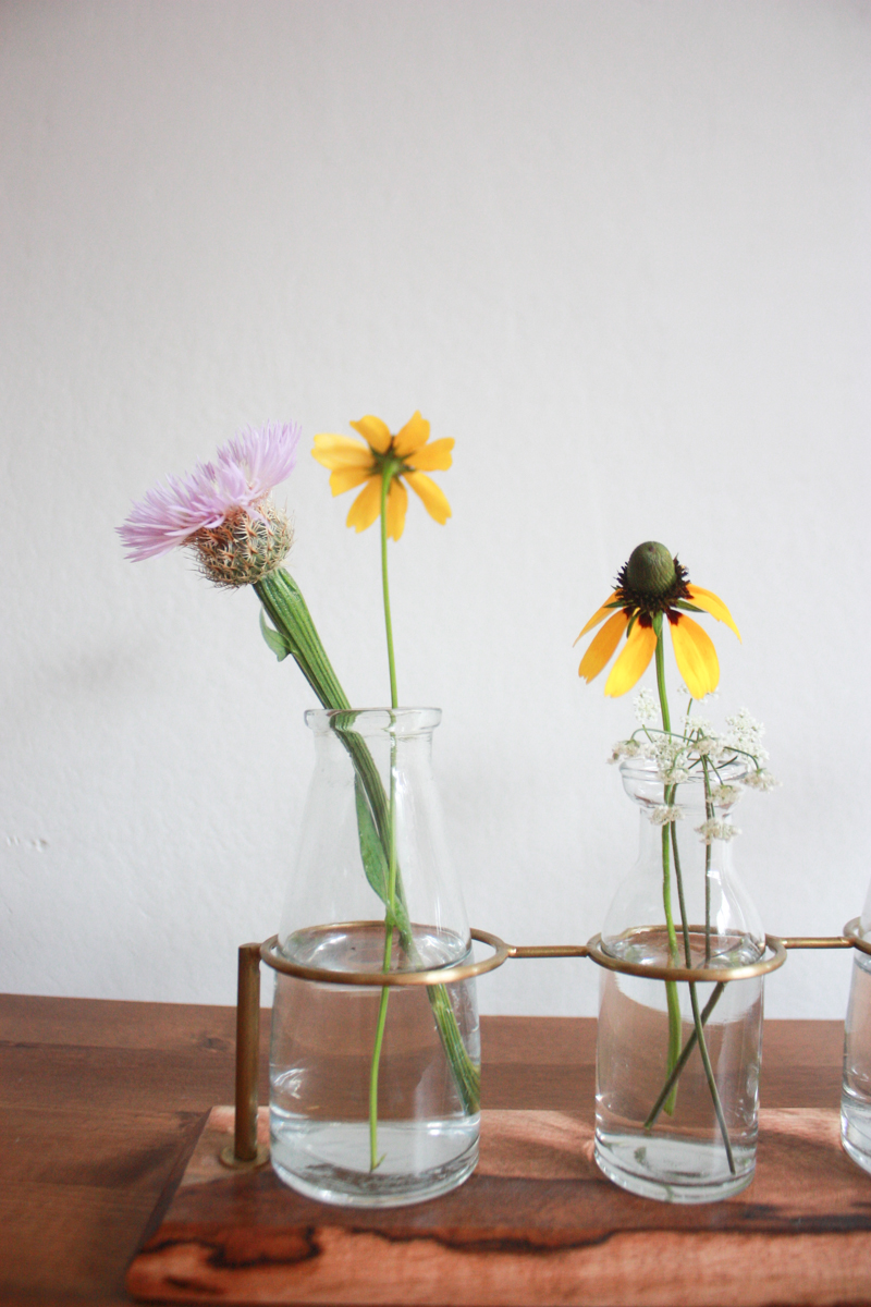 Foraged Flower Arrangements- One Little Minute Blog