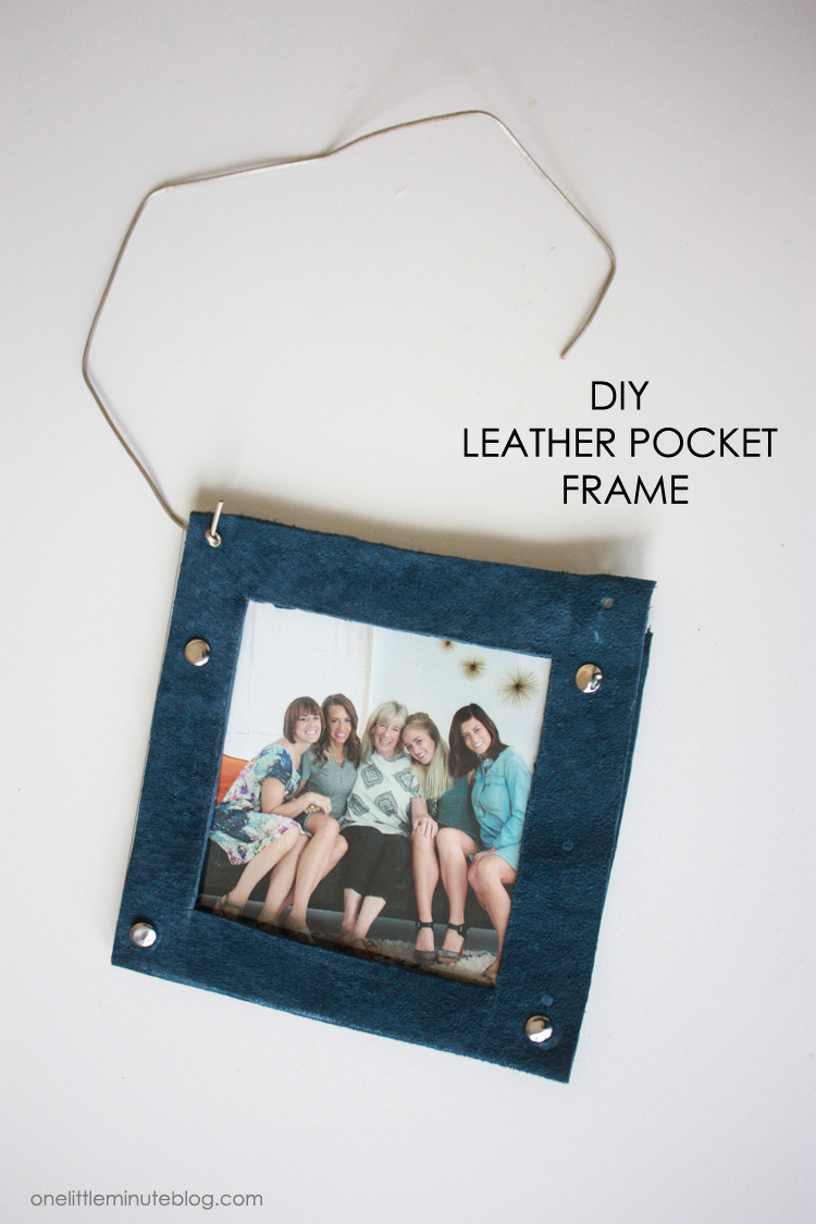 DIY Leather Pocket Frame- One Little Minute Blog-11