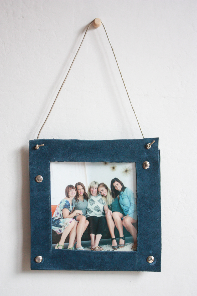 DIY Leather Pocket Frame- One Little Minute Blog-15