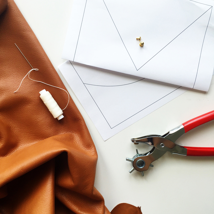 The Crafter's Box Leather Clutch DIY- One Little Minute