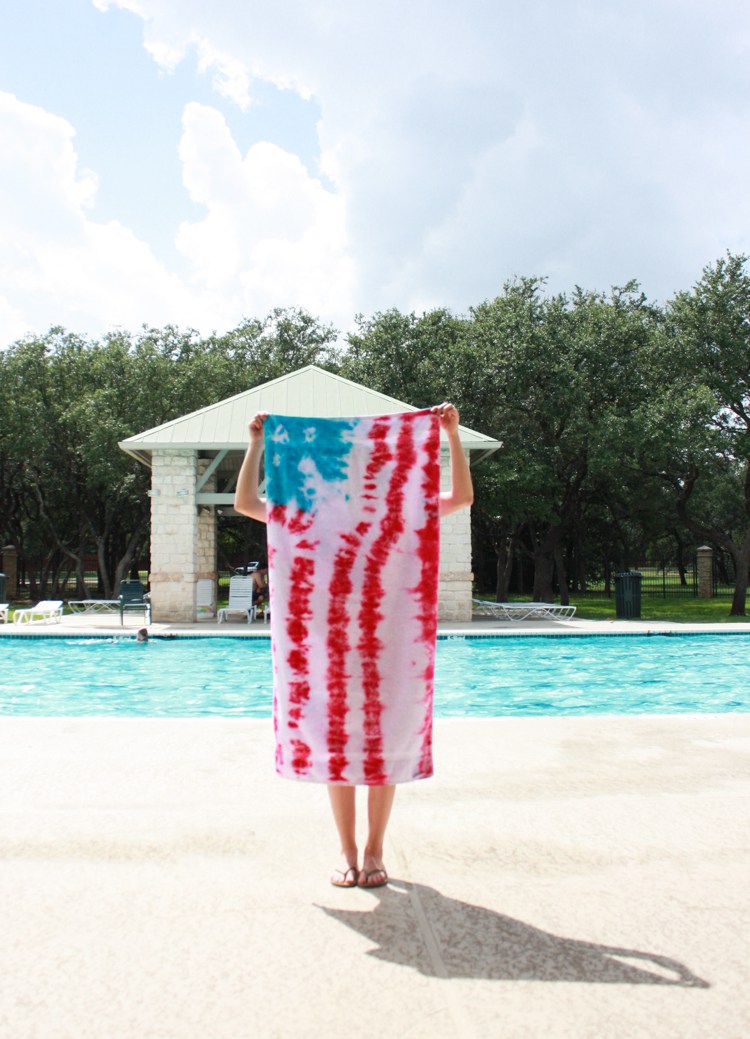 DIY-Tie-Dye-American-Flag-Towels-One-Little-Minute-11