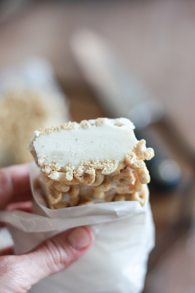 Cheerios Ice Cream Bars - One Little Minute Blog-11