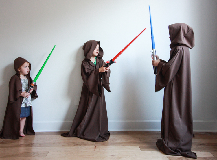 4 Piece Costume Jedi/star Wars/jedi Cosplay/jedi/star