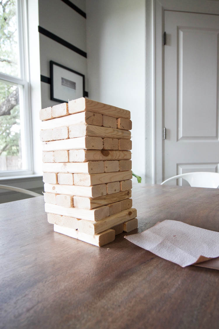 DIY Jenga - One Little Minute Blog-1