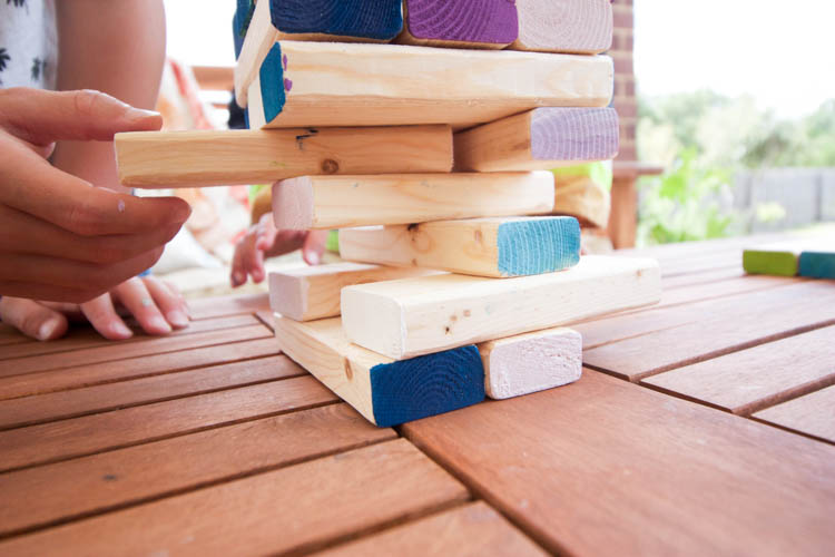 diy with jenga blocks