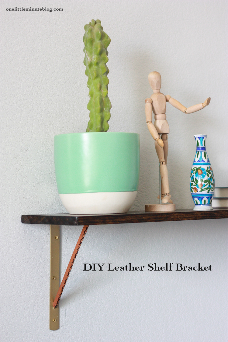 Leather Shelf Bracket DIY-18