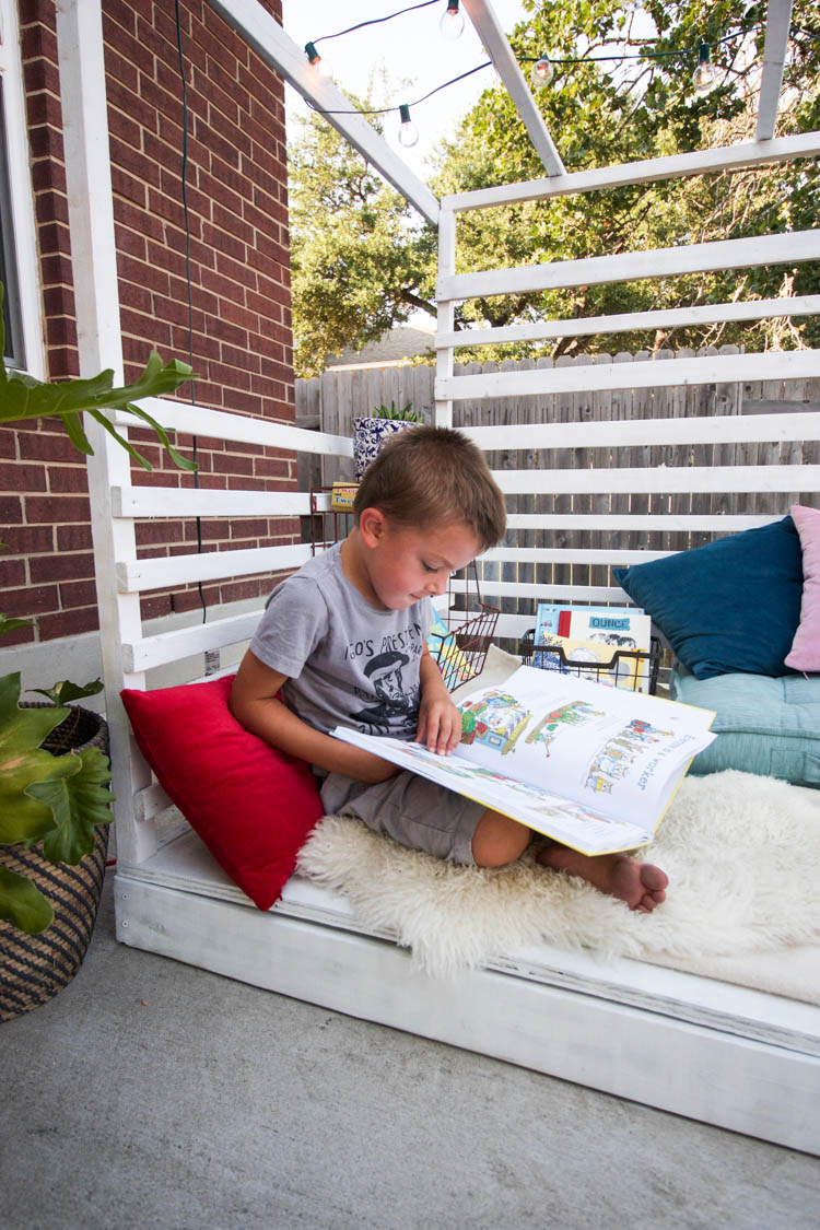 Outdoor Reading Nook - One Little Minute Blog-4