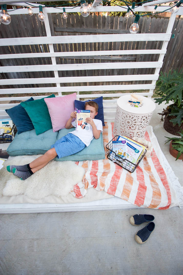 Outdoor Reading Nook - One Little Minute Blog-8